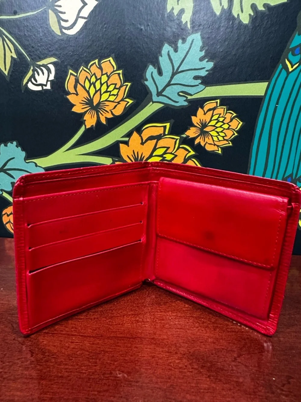 Vintage Louis Vuitton Red Epi Leather Bifold Wallet